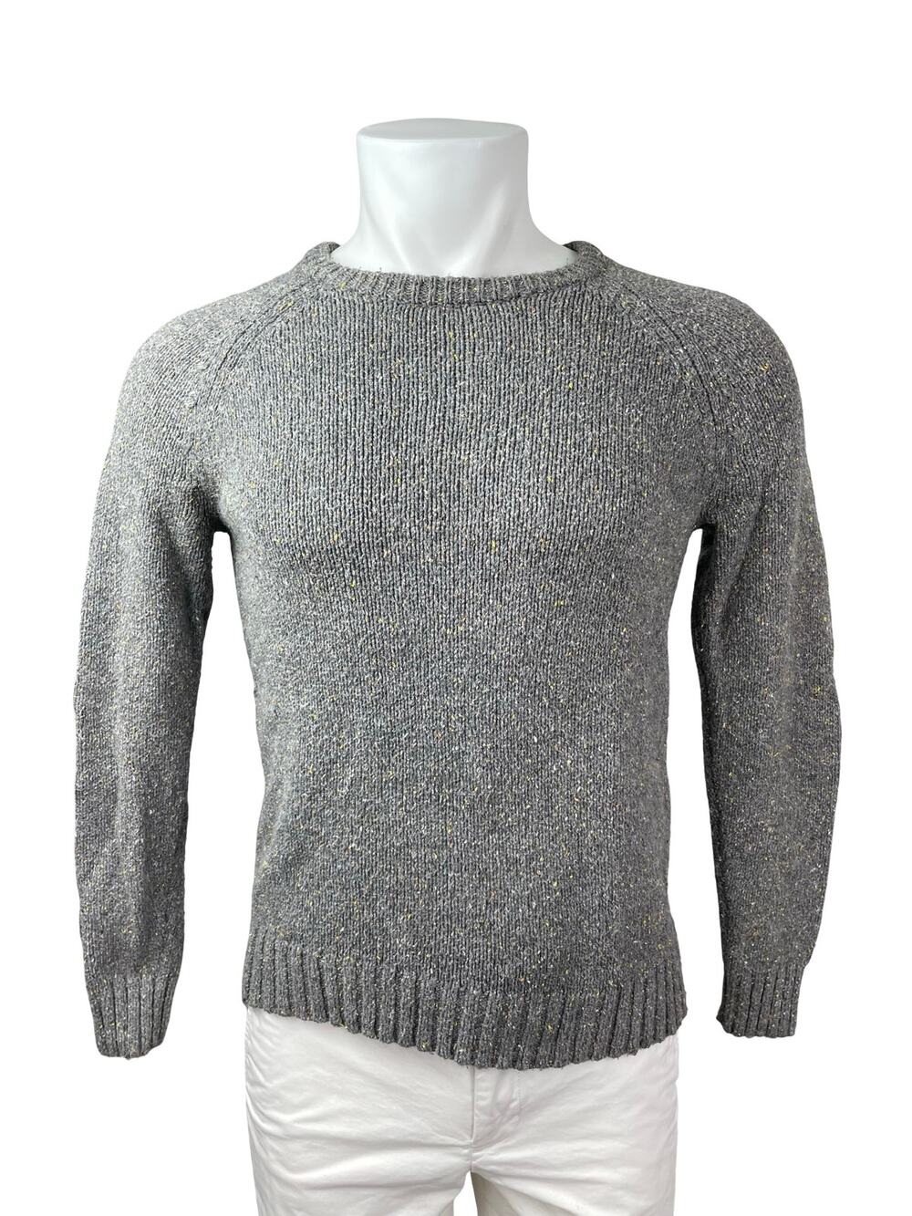 Hawkings McGill Men's Gray Long Sleeve Knit Crew Neck Cozy Sweater Top Size S